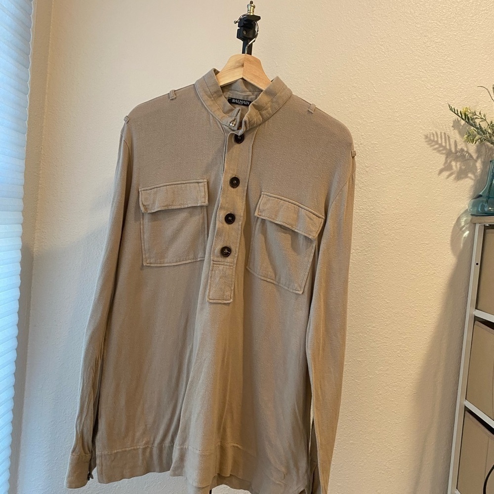 Balmain organic cotton shirt sweater